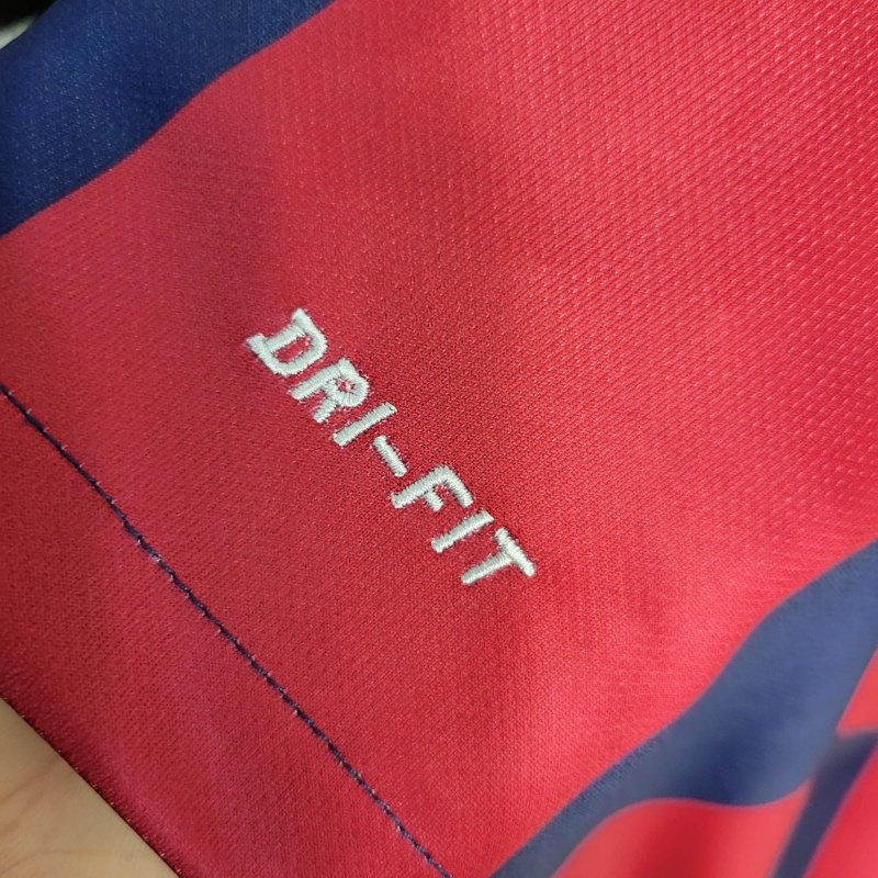 Camisa Barcelona I 2014/2015 Manga Longa - Retrô Nike - Azul e vermelha