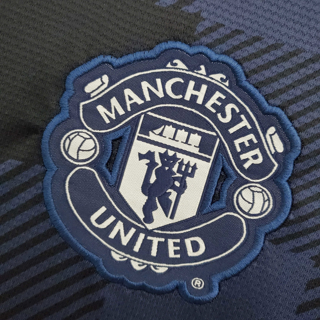Camisa Manchester United 2013/2014 - Retrô Nike - Azul Marinho