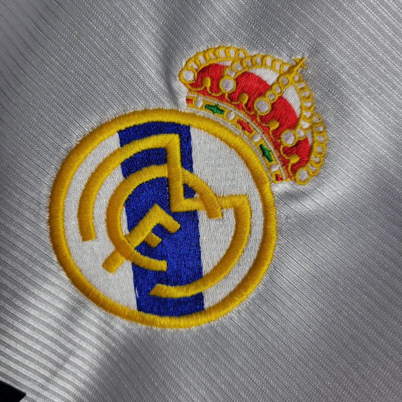 Camisa Real Madrid I 1998/2000 - Retrô Adidas - Branca com detalhes em azul e amarelo