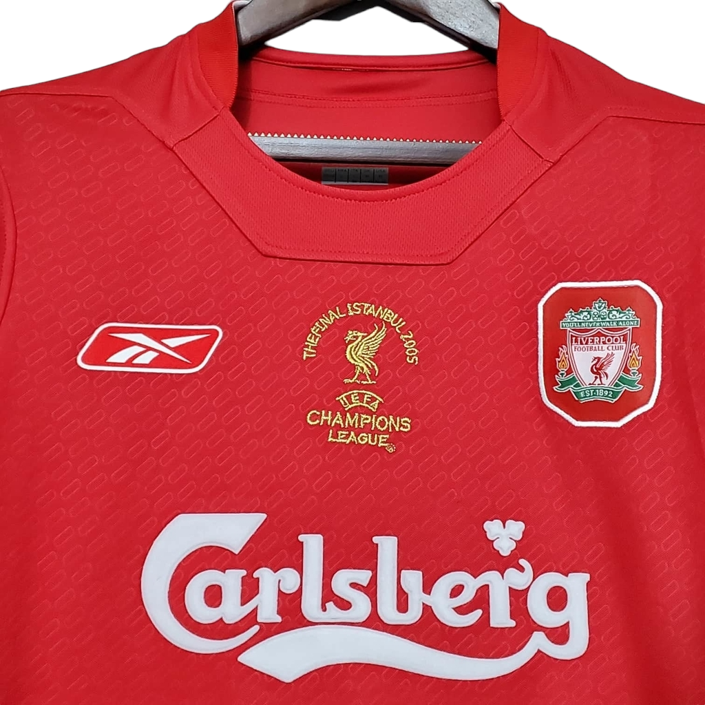 Camisa Liverpool I 2005 - Retrô Reebok - Vermelha