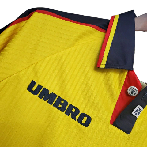 Camisa Seleção da Escócia 1996/1998 - Retrô Umbro - Amarela