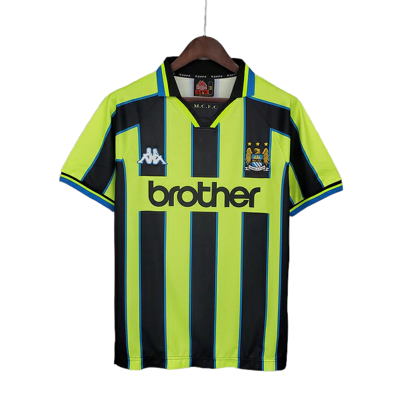 Camisa Manchester City 1998/1999 - Retrô Kappa - Amarela e Preta
