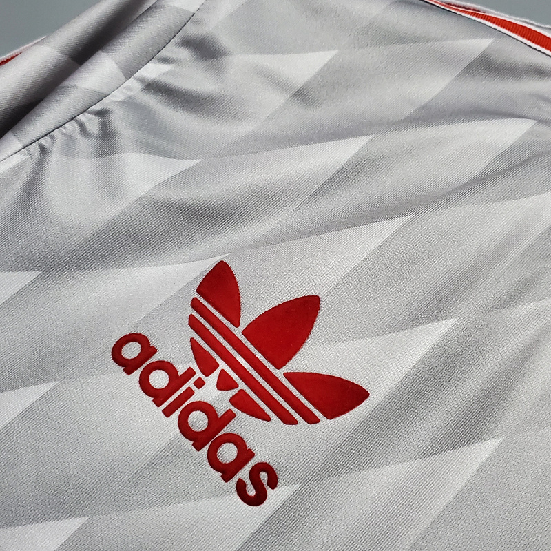 Camisa Liverpool 1989/1991 - Retrô Adidas - Cinza
