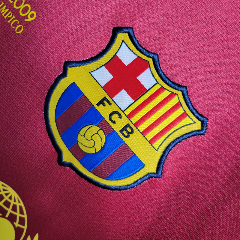 Camisa Barcelona I 2008/2009 - Retrô Nike - Vermelha e azul