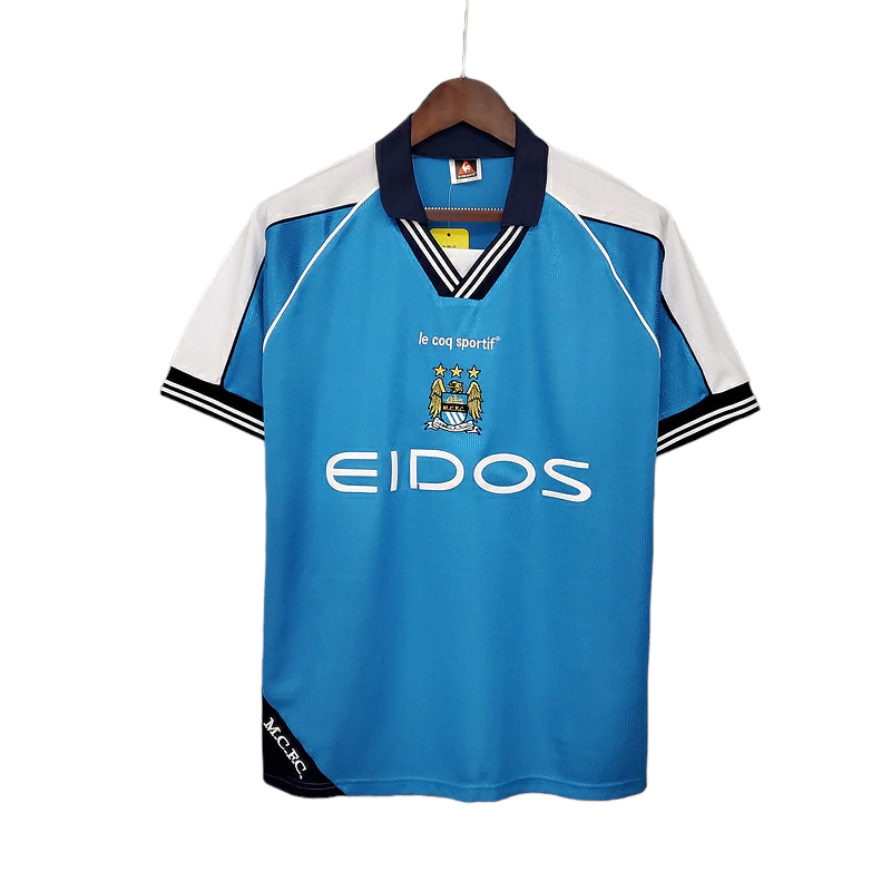 Camisa Manchester City 1999/2001 - Retrô - Azul