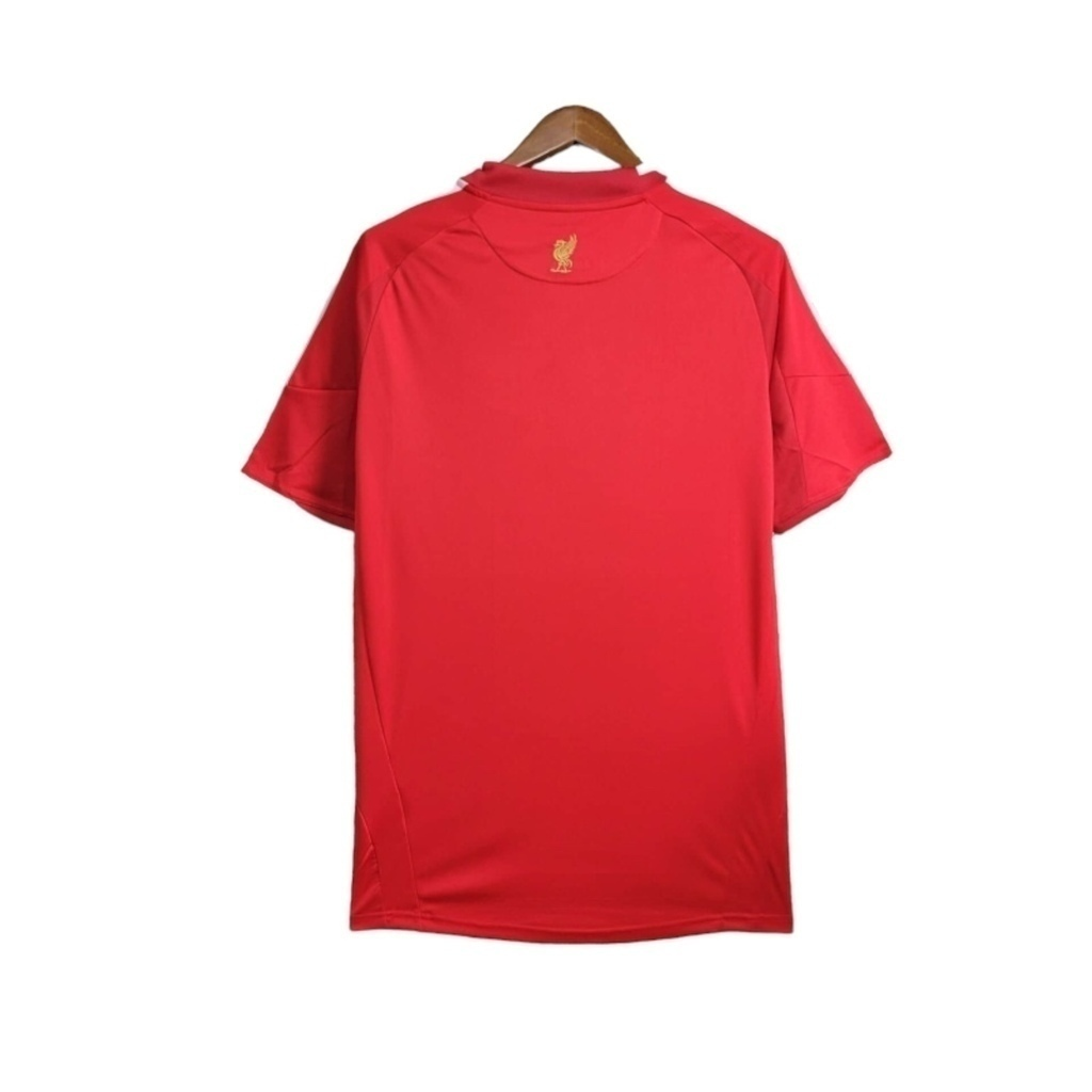 Camisa Liverpool Edição Champions League I 2008/2009 - Retrô Adidas - Vermelha com detalhes em branco