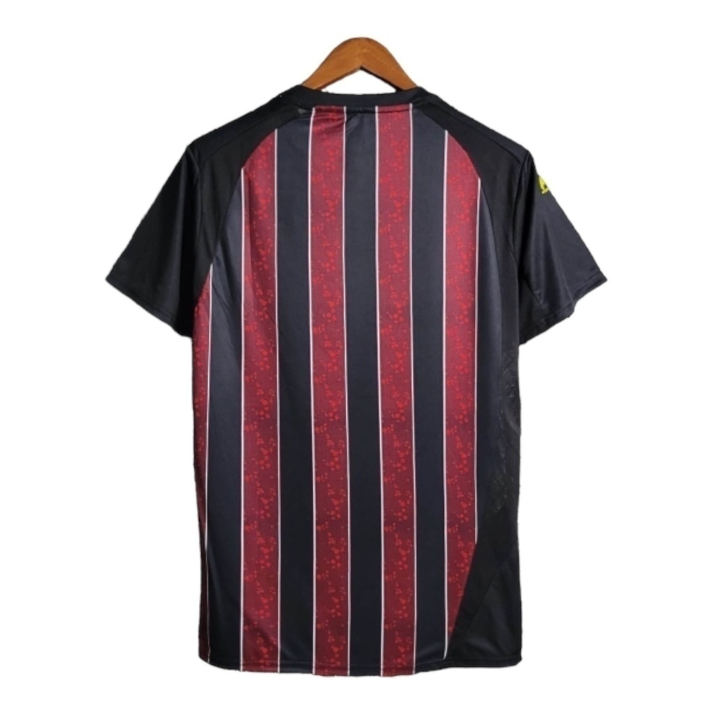 Camisa Manchester City II 2007/2008 - Retrô - Preta com detalhes em vermelho