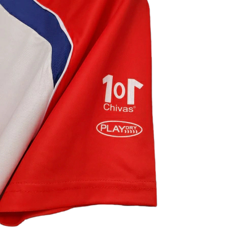 Camisa Chivas Guadalajara I 2006/2007 - Retrô Reebok - Vermelha e branca