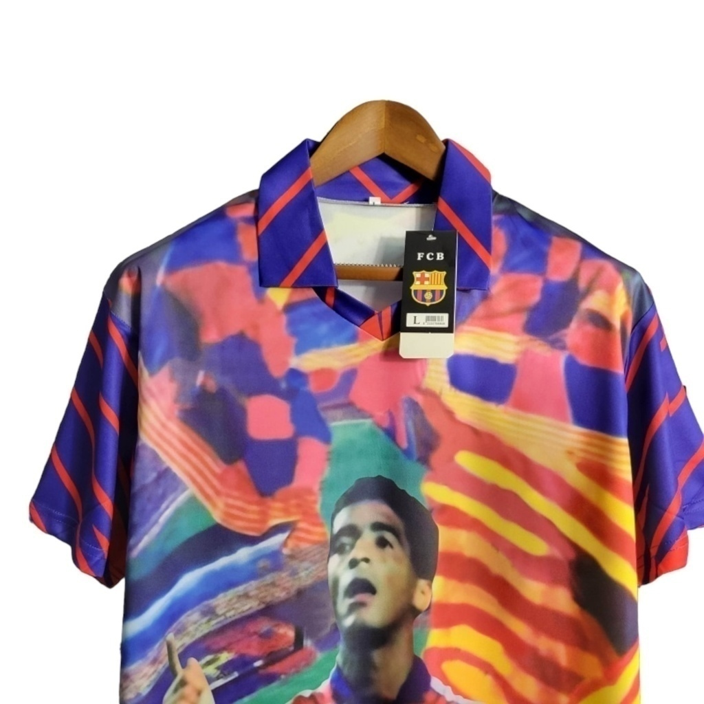 Camisa Barcelona Romário 1993/1994 - Retrô - Multicolorida