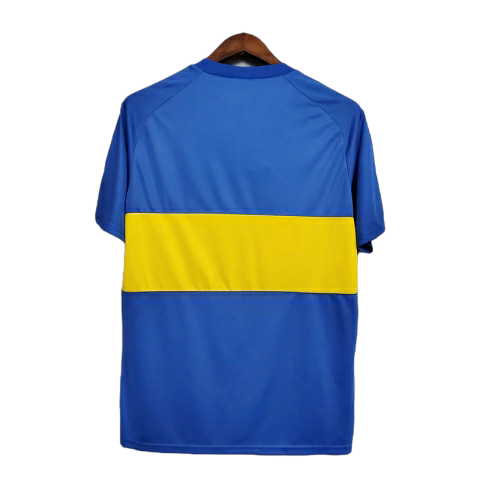 Camisa Boca Juniors 1981 - Retrô Adidas - Azul com detalhes em amarelo