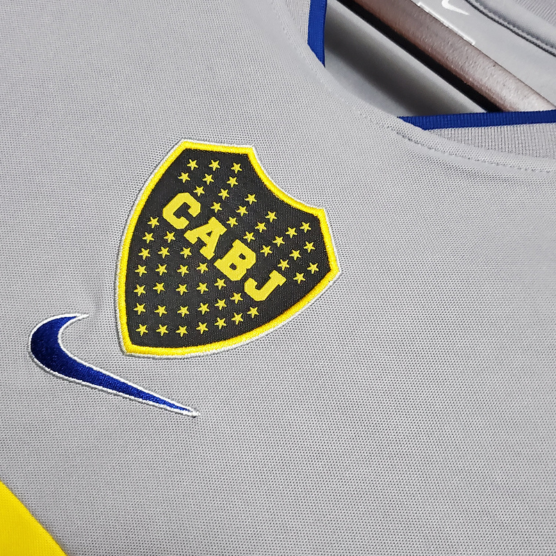 Camisa Boca Juniors 2002 - Retrô Nike - Cinza