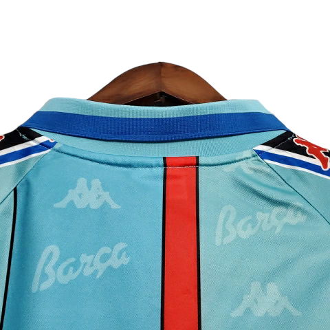 Camisa Barcelona 1996/1997 - Retrô Kappa - Azul Clara