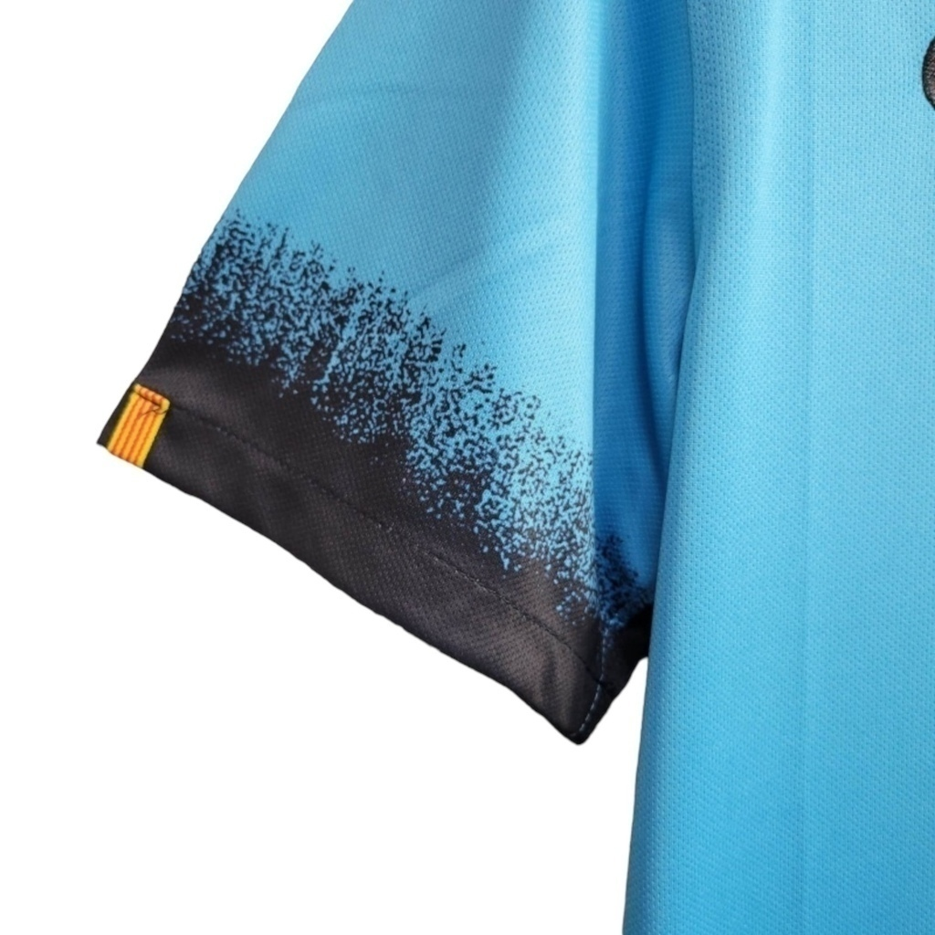 Camisa Barcelona II 2015/2016 - Retrô Nike - Azul com detalhes em preto