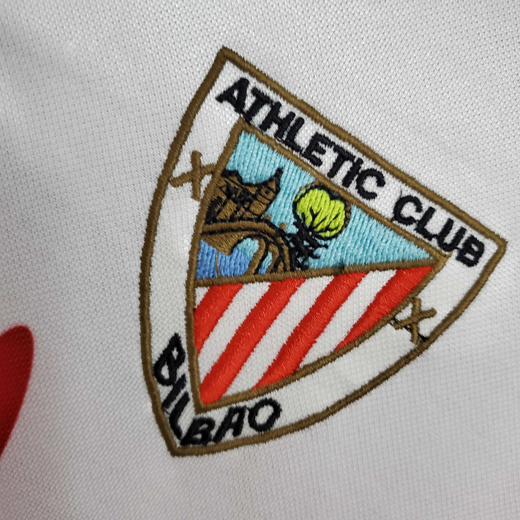 Camisa Athletic Bilbao 1997/1998 - Retrô Kappa - Vermelha e Branca