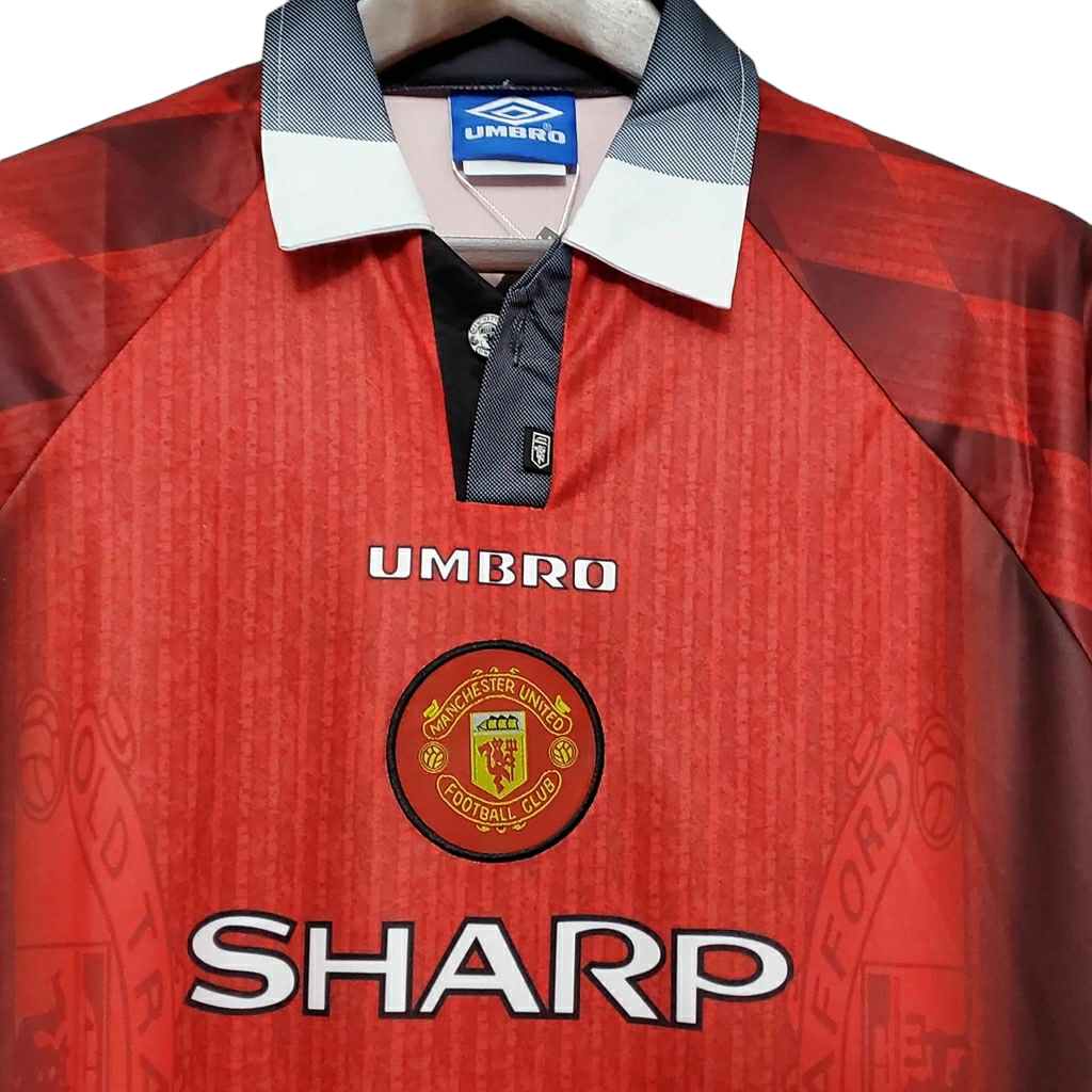 Camisa Manchester United 1996 - Retrô Umbro - Vermelha