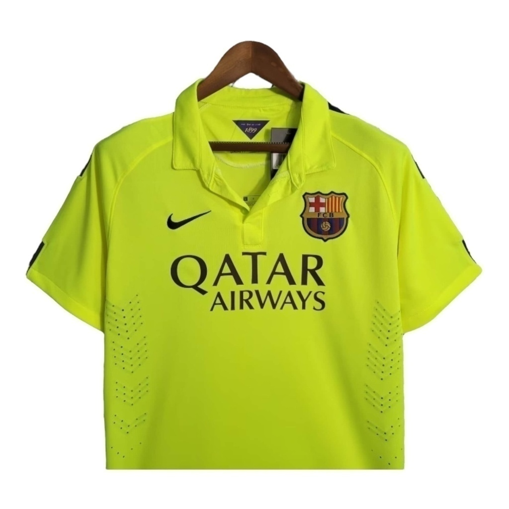 Camisa Barcelona II 2014/2015 - Retrô Nike - Amarela