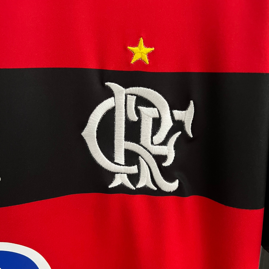Camisa Flamengo 2010 - Retrô Olympikus - Vermelha e Preta