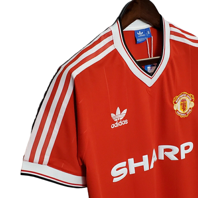 Camisa Manchester United 1983/1984 - Retrô Adidas - Vermelha