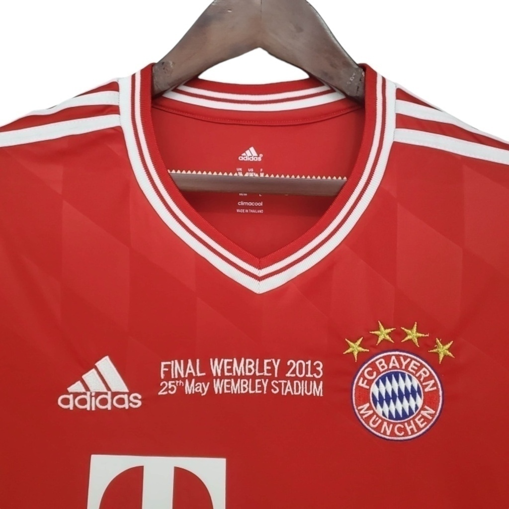 Camisa Bayern Munich I 2013/2014 - Retrô Adidas - Vermelha
