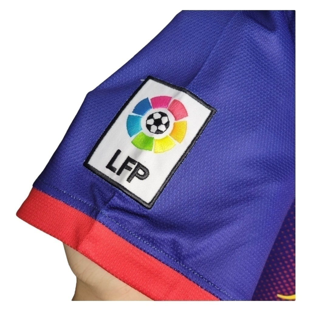 Camisa Barcelona I 2012/2013 - Retrô Nike - Azul com detalhes em vermelho