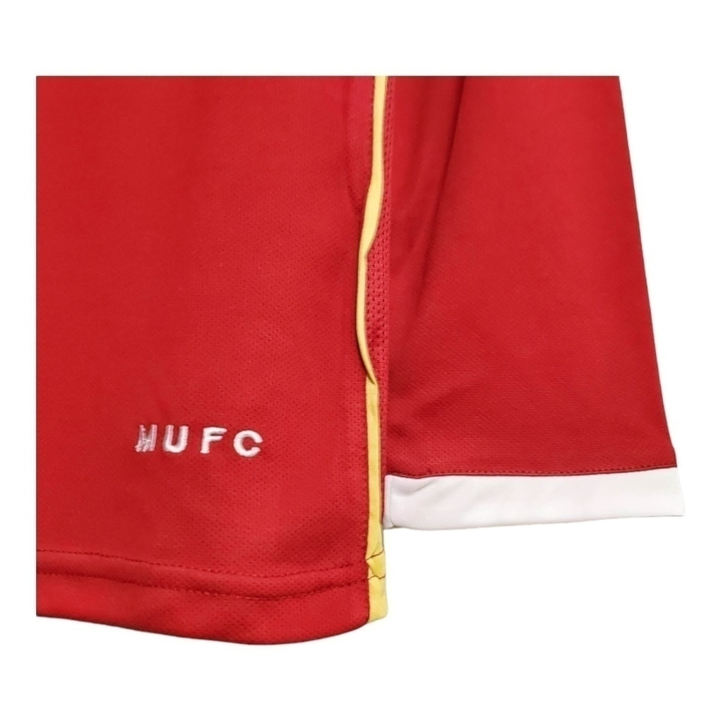 Camisa Manchester United I 2006/2007 Manga Longa - Retrô Nike - Vermelha com detalhes em amarelo e branco