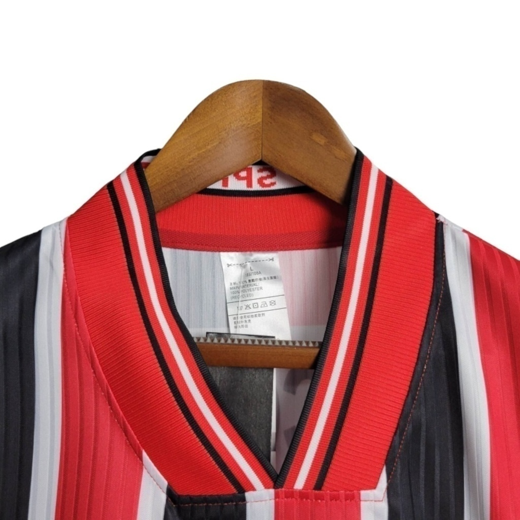 Camisa São Paulo II 1997 - Retrô Adidas - Vermelha e preta