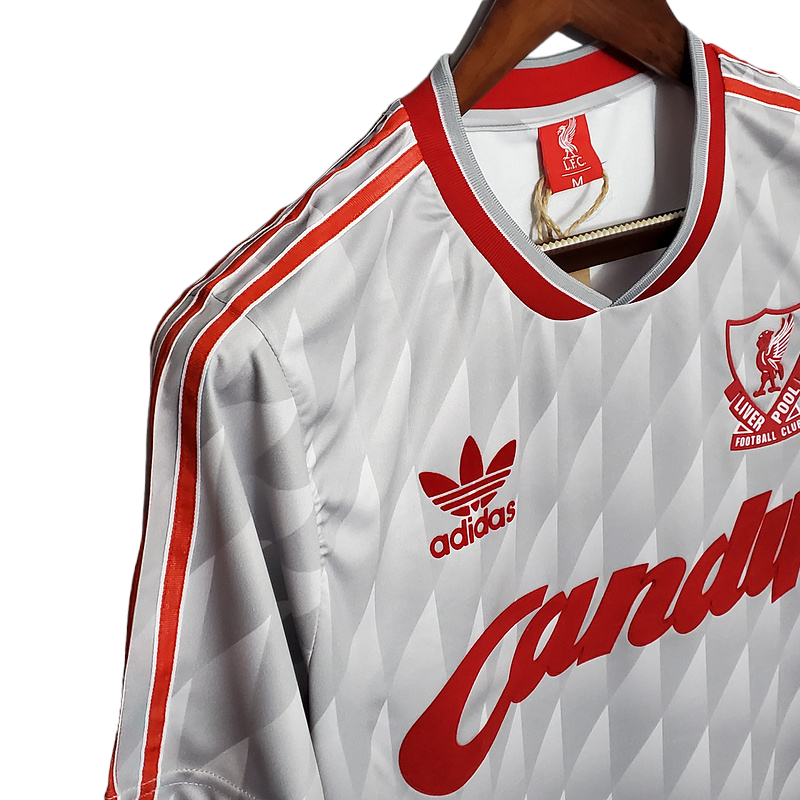 Camisa Liverpool 1989/1991 - Retrô Adidas - Cinza