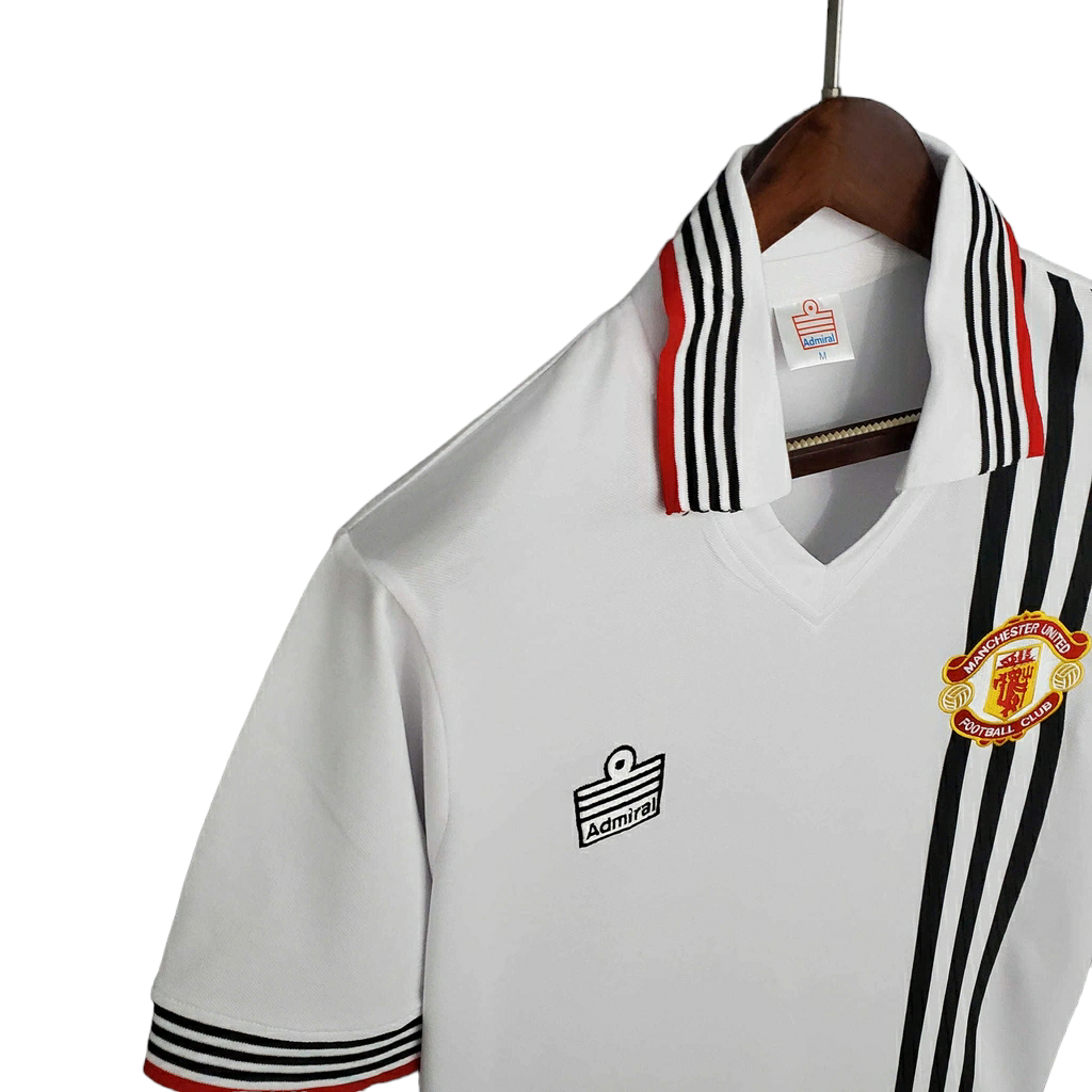 Camisa Manchester United 1975/1980 - Retrô Admiral - Branca
