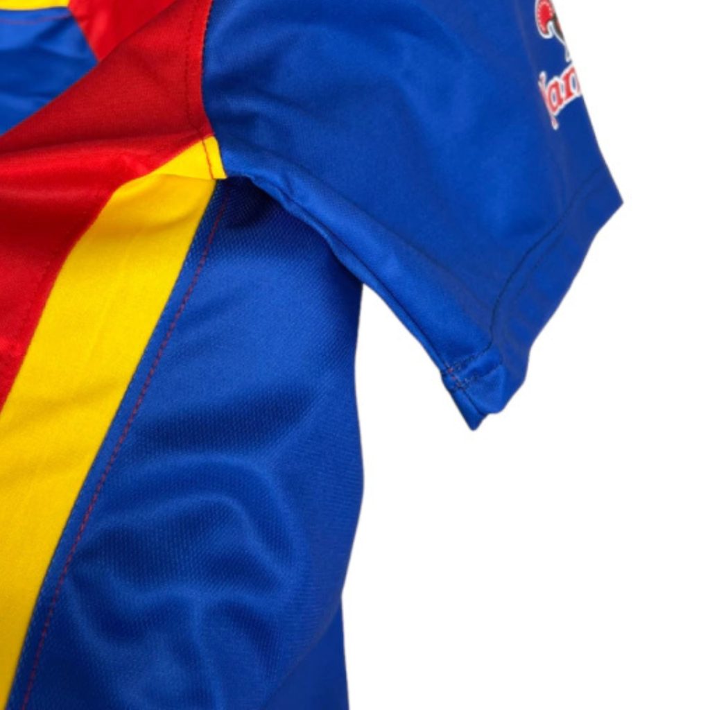 Camisa AFC Richmond I 23/24 - Torcedor Nike Masculina - Azul e vermelha com detalhes em amarelo