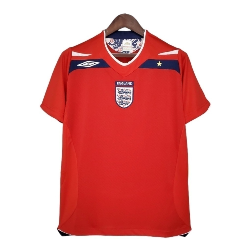 Camisa Seleção da Inglaterra II 2008/2010 - Retrô Umbro - Vermelha