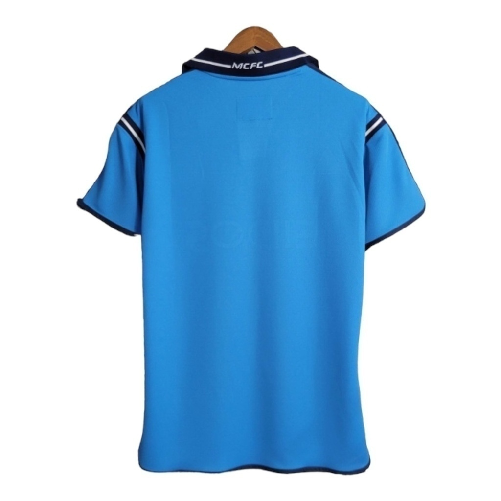 Camisa Manchester City I 2001/2002 - Retrô - Azul