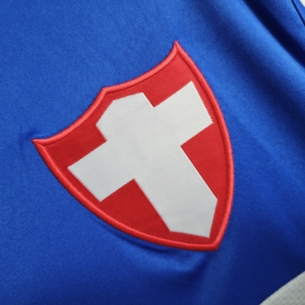 Camisa Palmeiras III 2019 Manga Longa - Retrô Adidas - Azul com detalhes em branco