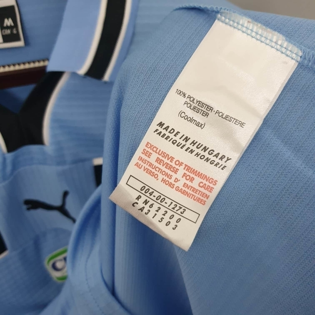 Camisa Lazio I 1999/2000 - Retrô Puma - Azul e preta