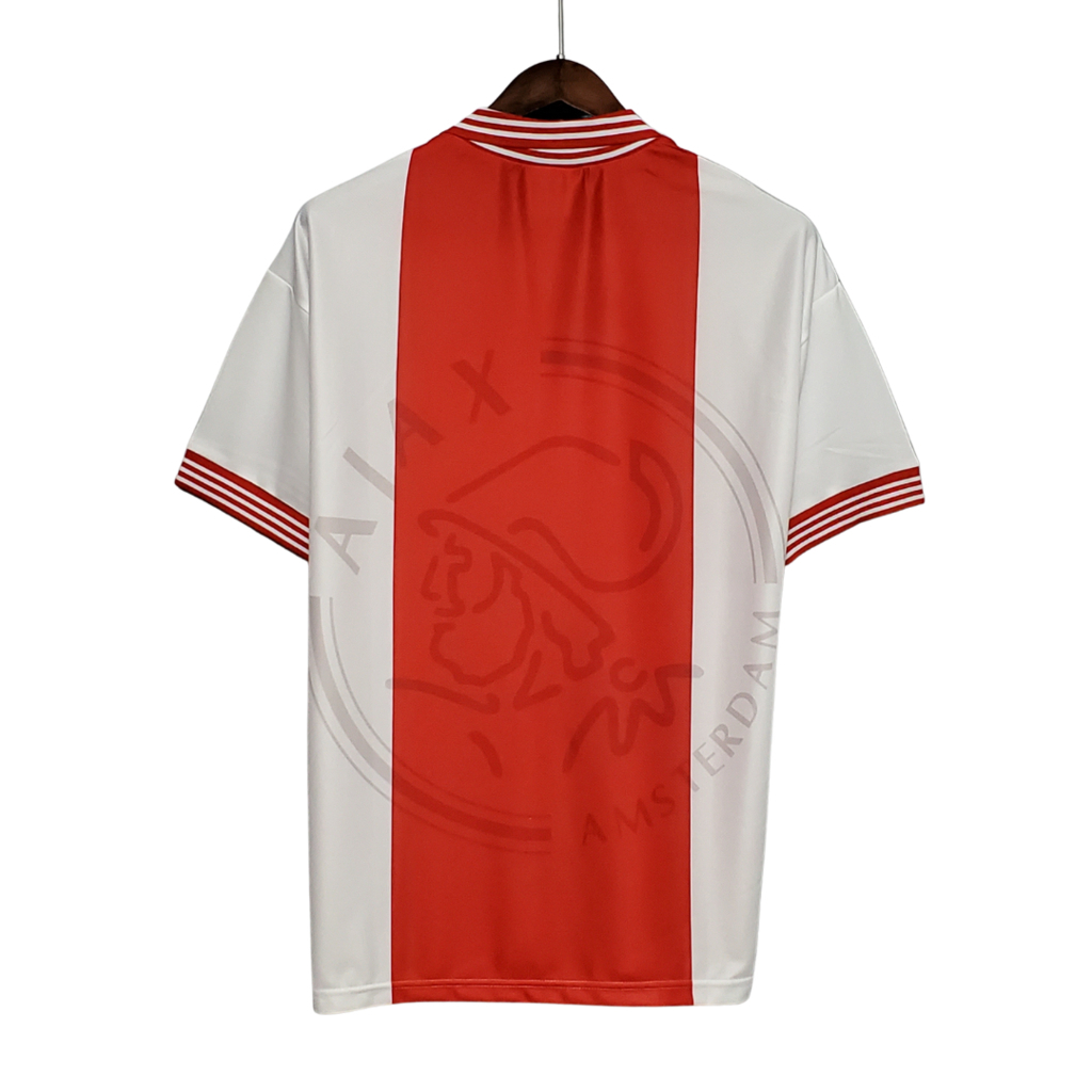 Camisa Ajax I 1995/1996 - Retrô Umbro - Branca e vermelha