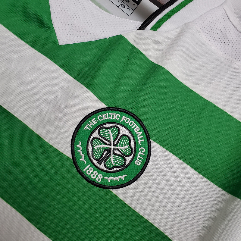 Camisa Celtic 2001/2003 - Retrô Umbro - Verde e Branca