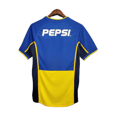 Camisa Boca Juniors 2002 - Retrô Nike - Azul e Amarela