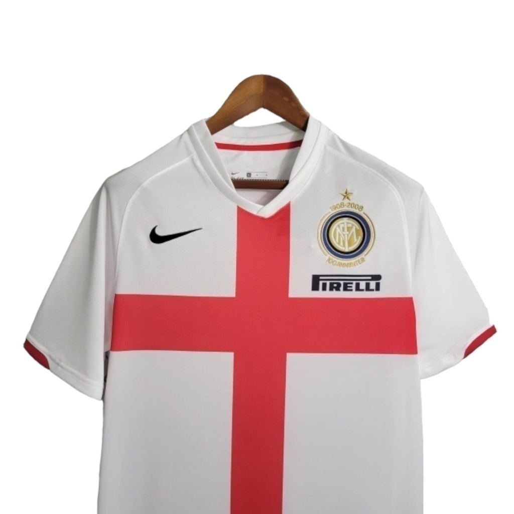 Camisa Inter de Milão II 2007/2008 - Retrô Nike - Branca