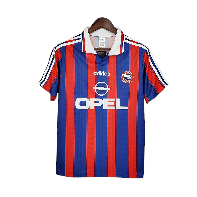 Camisa Bayern Munich 1995/1997 - Retrô Adidas - Azul e vermelha