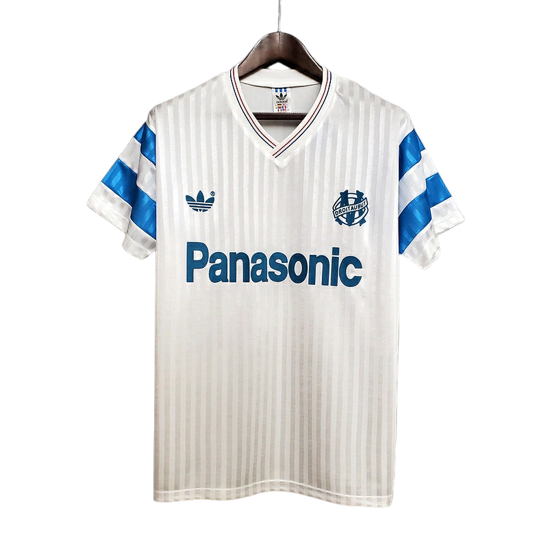 Camisa Marseille 1990 - Retrô Adidas - Branca