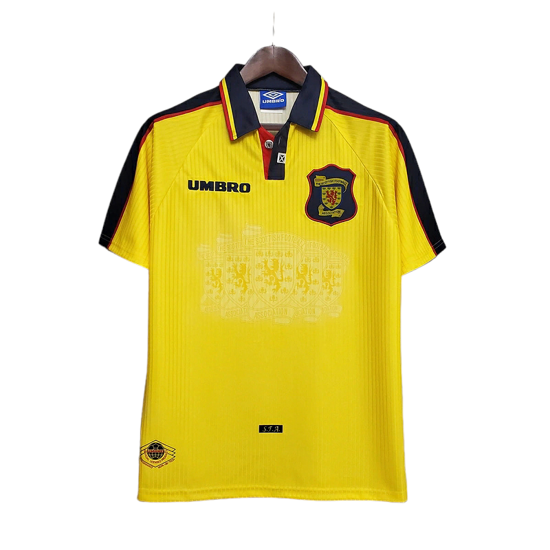 Camisa Seleção da Escócia 1996/1998 - Retrô Umbro - Amarela