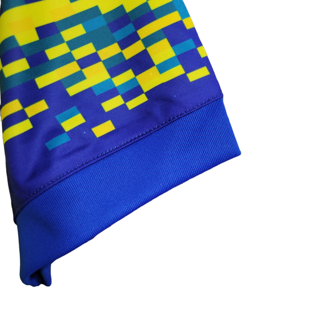 Camisa Flamengo II 2017 - Retrô Adidas - Amarela com detalhes em azul