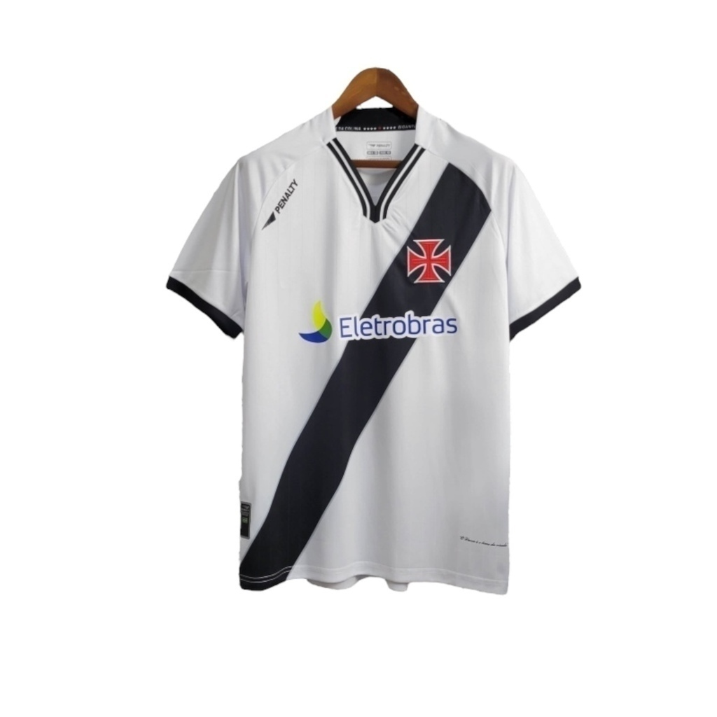 Camisa Vasco da Gama II 2010 - Retrô Penalty - Branca com detalhes em preto e com patrocínio