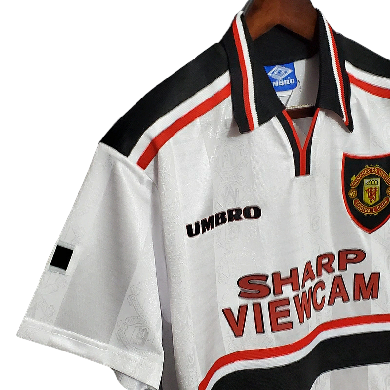 Camisa Manchester United 1997/1998 - Retrô Umbro - Branca