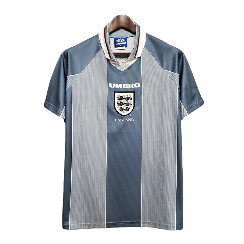 Camisa Seleção da Inglaterra 1996 - Retrô Umbro - Cinza