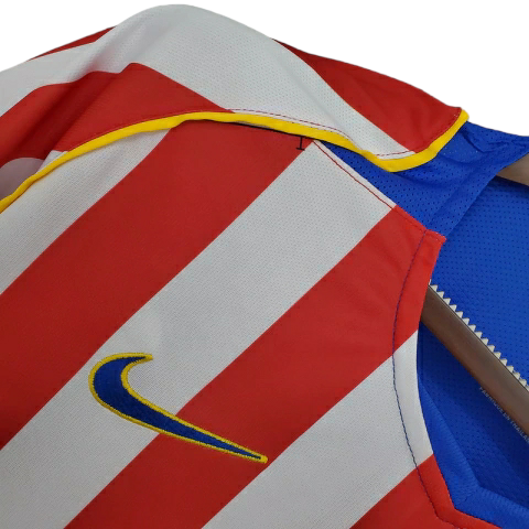 Camisa Atlético Madrid 2004/2005 - Retrô Nike - Vermelha e Branca