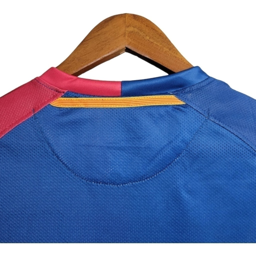 Camisa Barcelona I 2008/2009 - Retrô Nike - Vermelha e azul