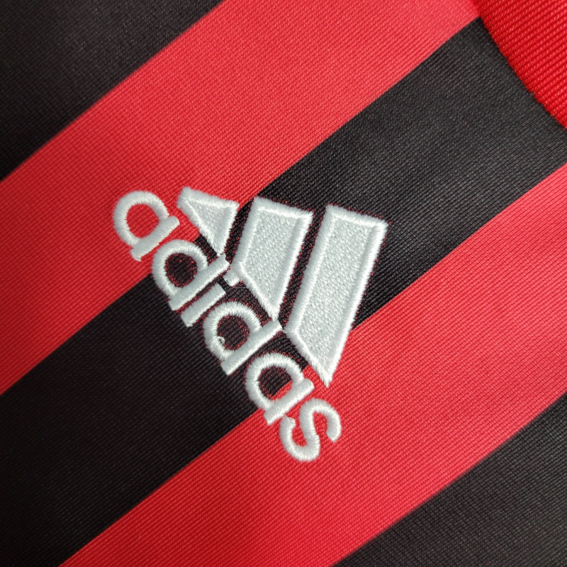 Camisa AC Milan I 2007/2008 - Retrô Adidas - Vermelha e preta