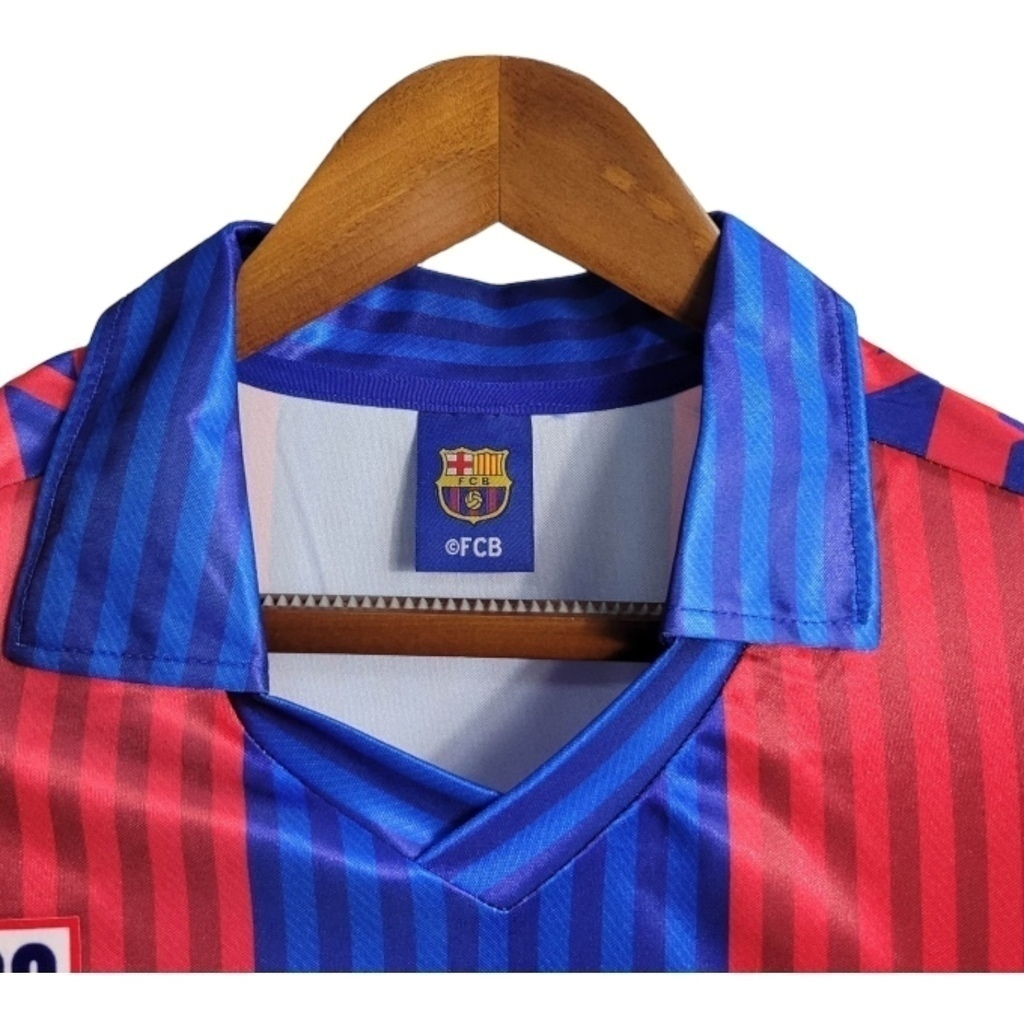 Camisa Barcelona I 1992 - Retrô Meyba - Azul e vermelha