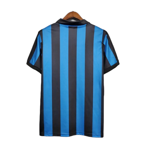 Camisa Inter de Milão I 1988/1990 - Retrô Uhlsport - Azul e preta
