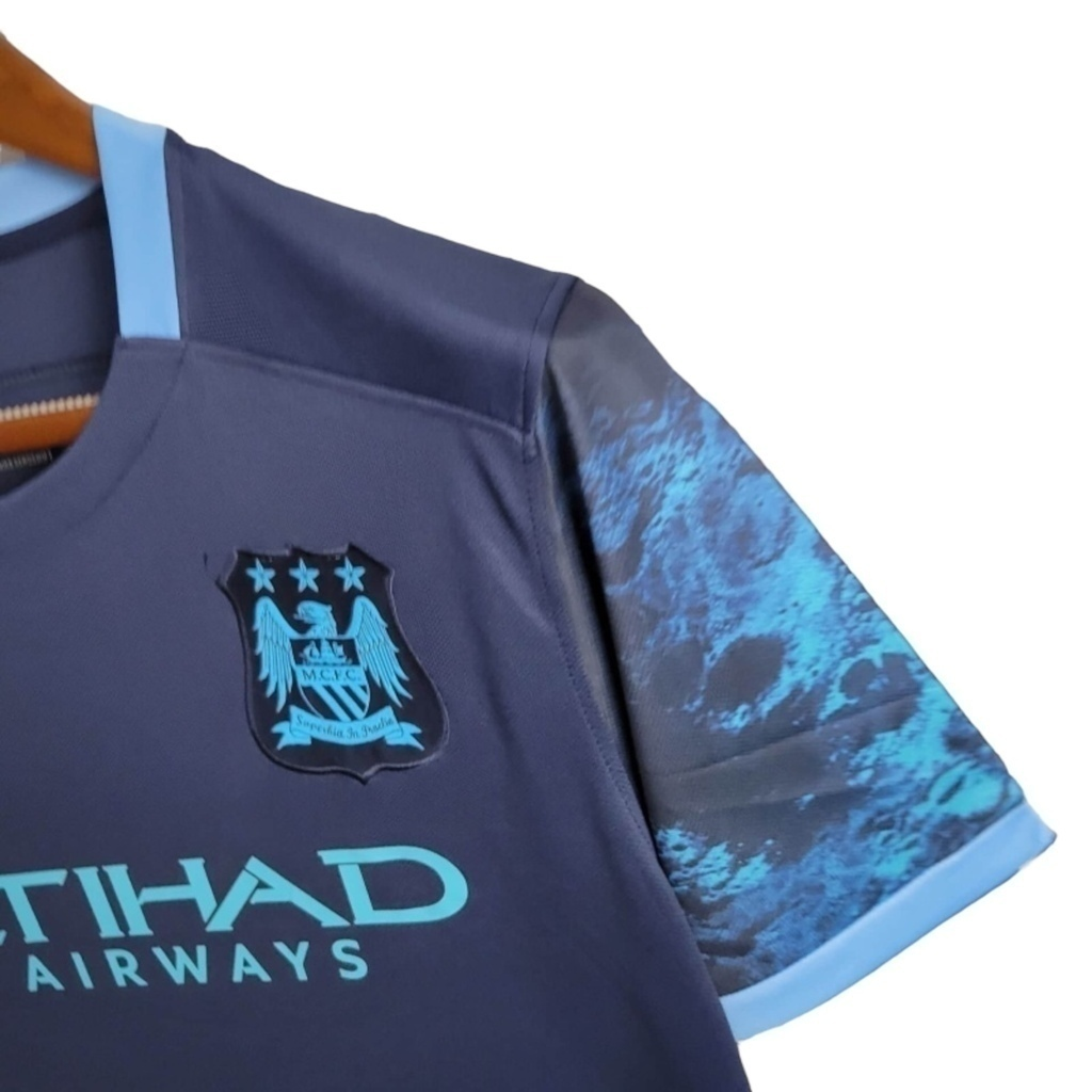 Camisa Manchester City II 2015/2016 - Retrô Nike - Azul